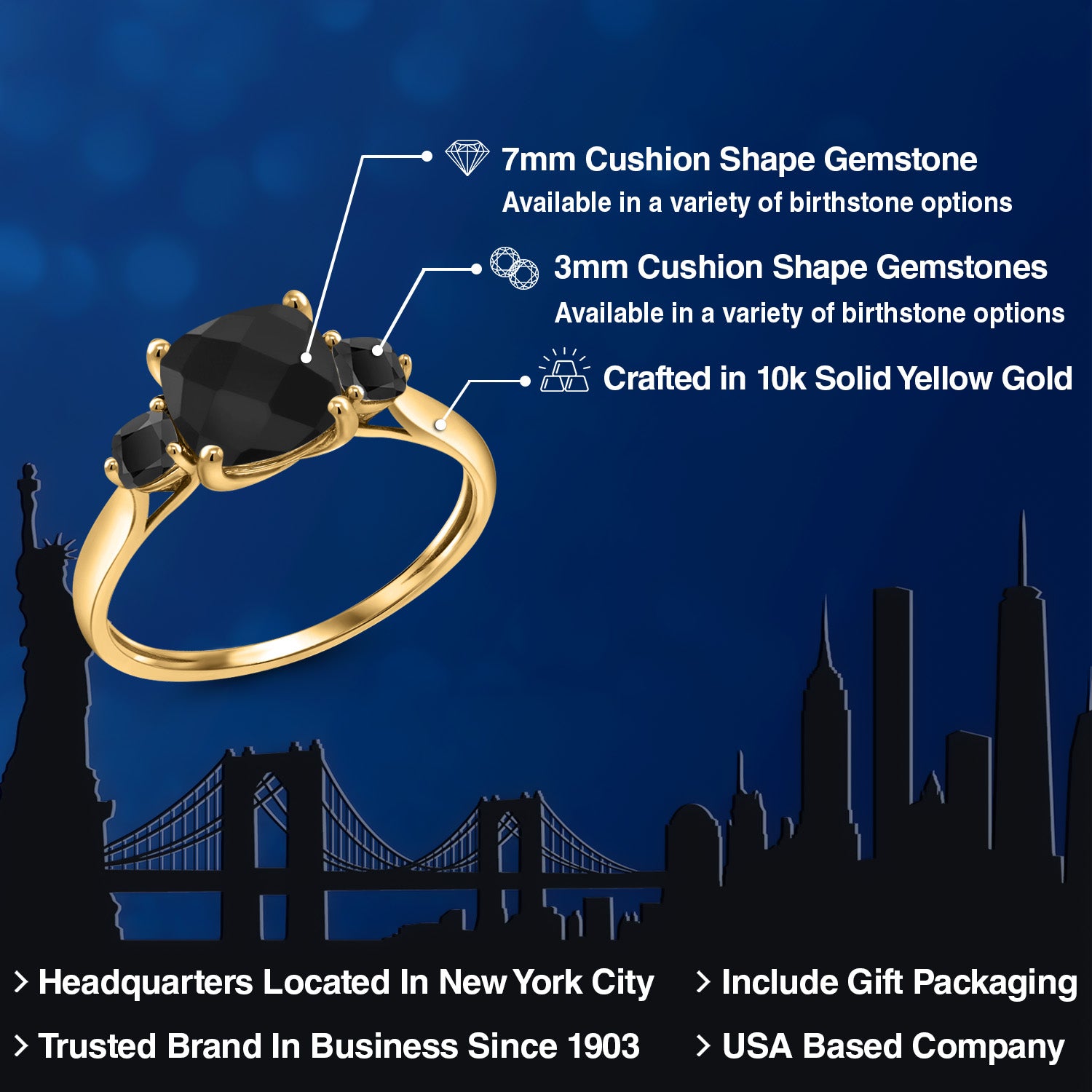 Ring in 10K Yellow Gold