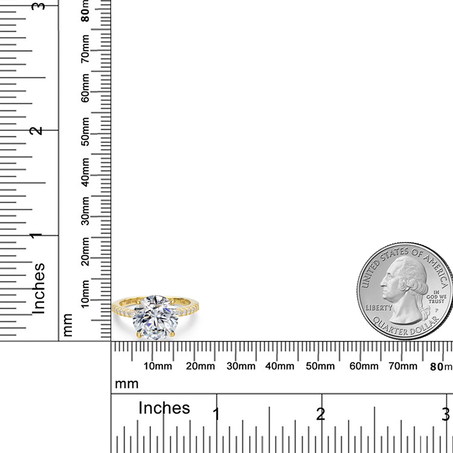 Round Cut_8_Ring in 14K Yellow Gold