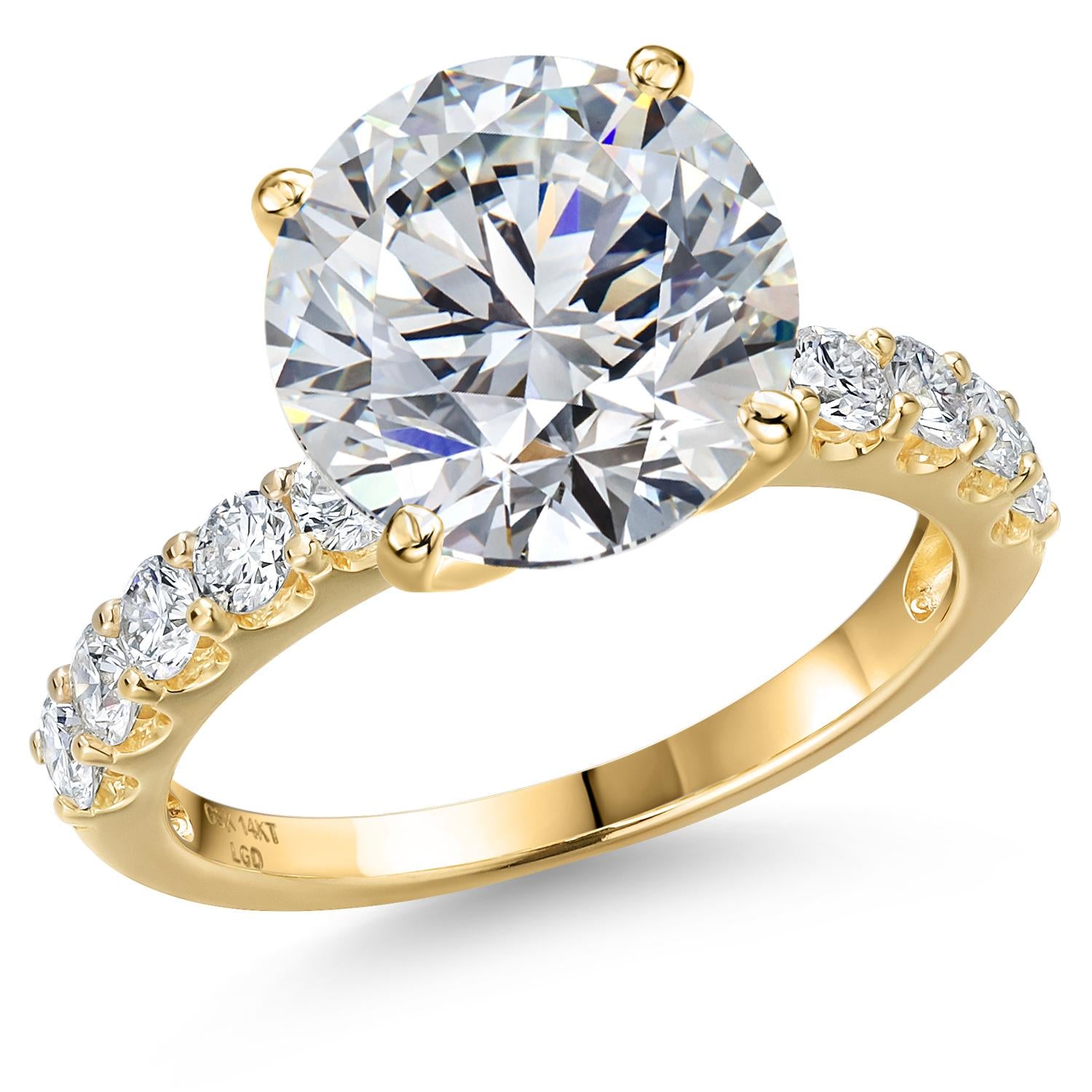 Center 5.00ct_9_Ring in 14K Yellow Gold