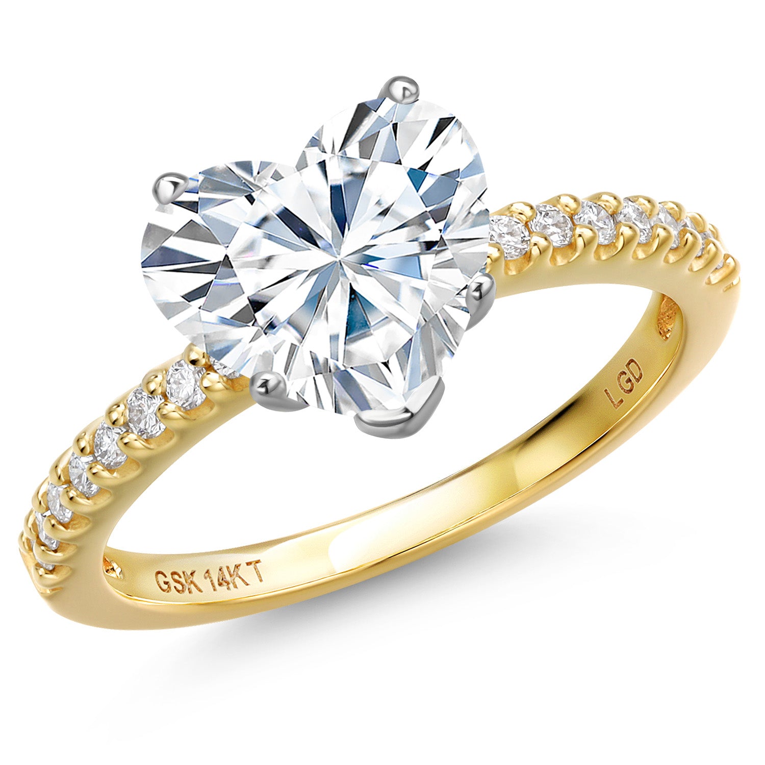 8_Ring in 14K Two Tone Gold