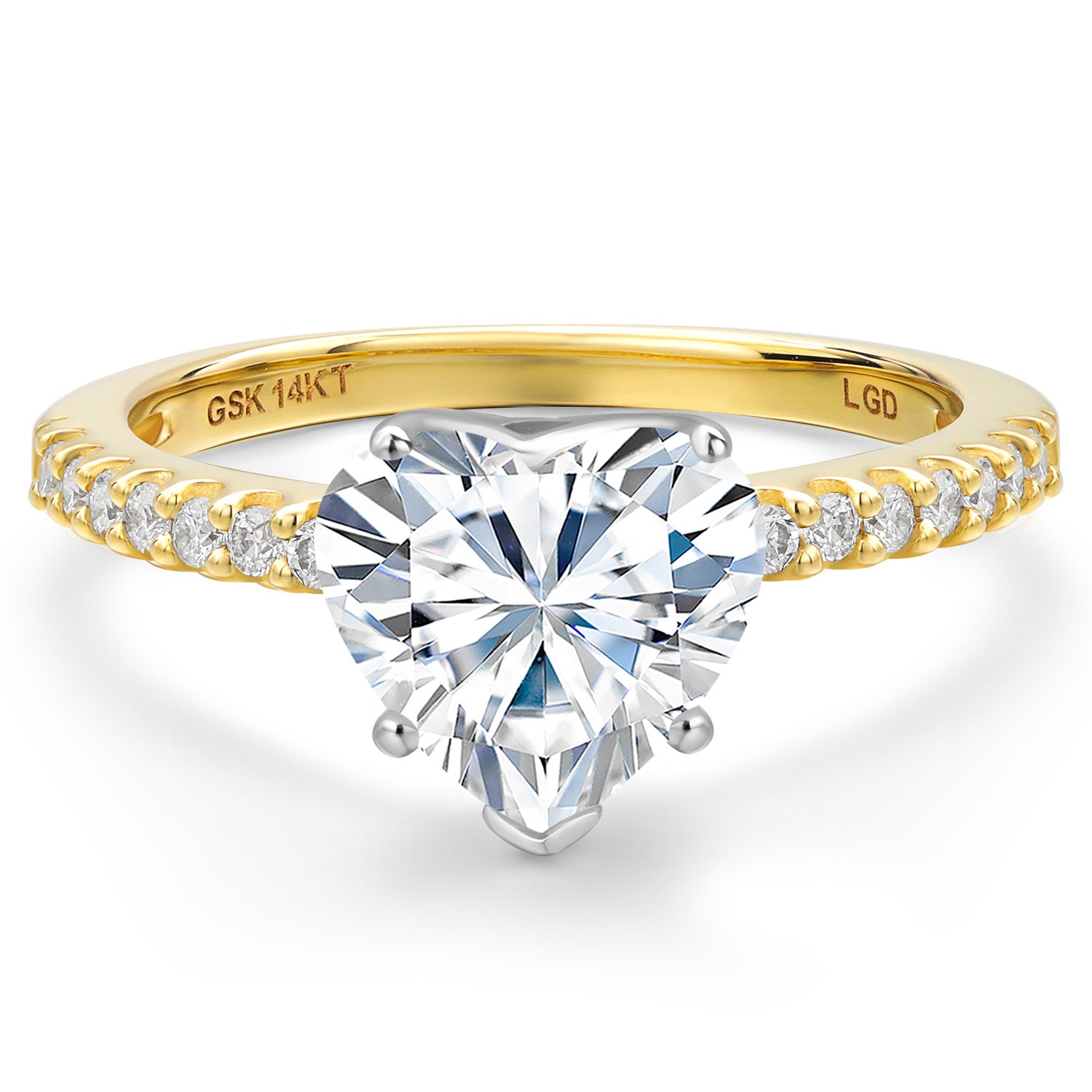 Ring in 14K Two Tone Gold