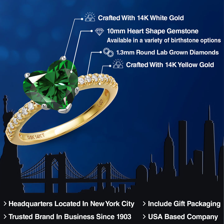 Ring in 14K Two Tone Gold