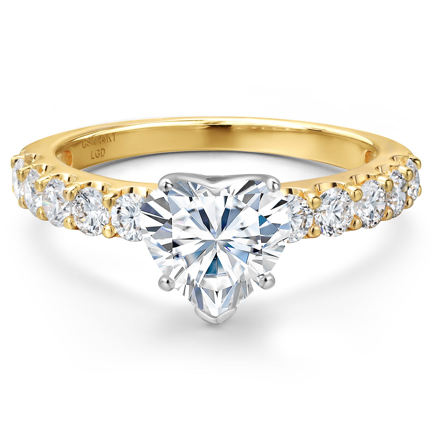 Ring in 14K Two Tone Gold