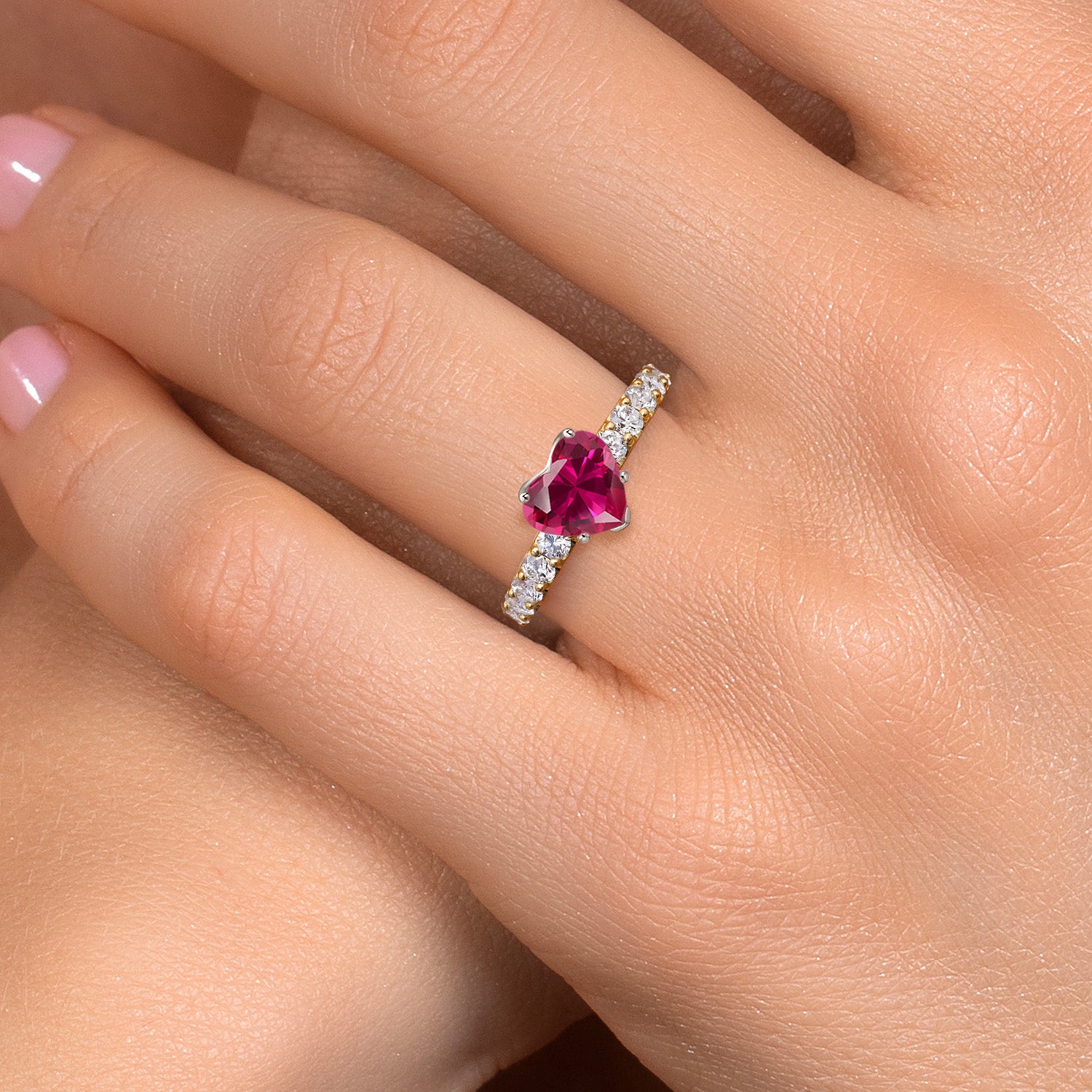 Ring in 14K Two Tone Gold