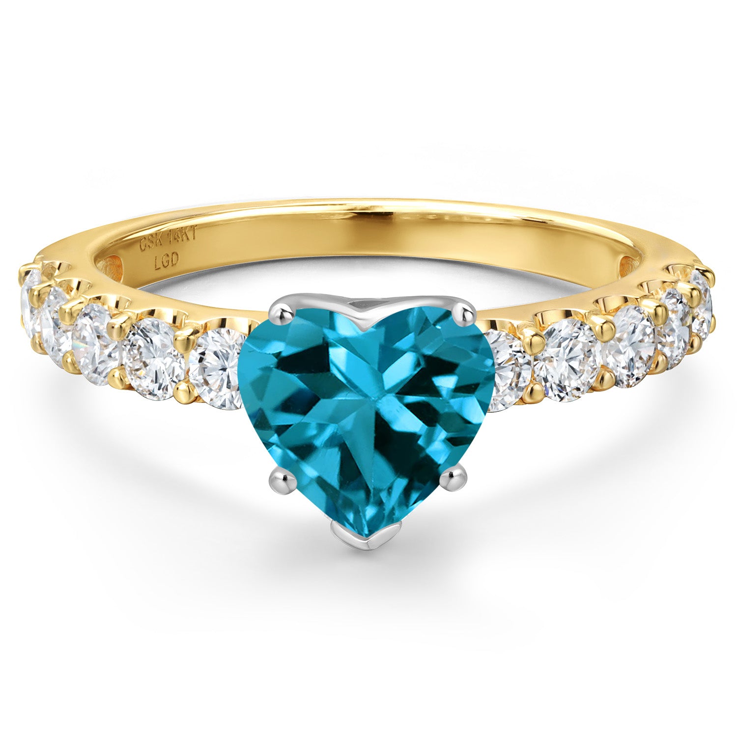 Ring in 14K Two Tone Gold