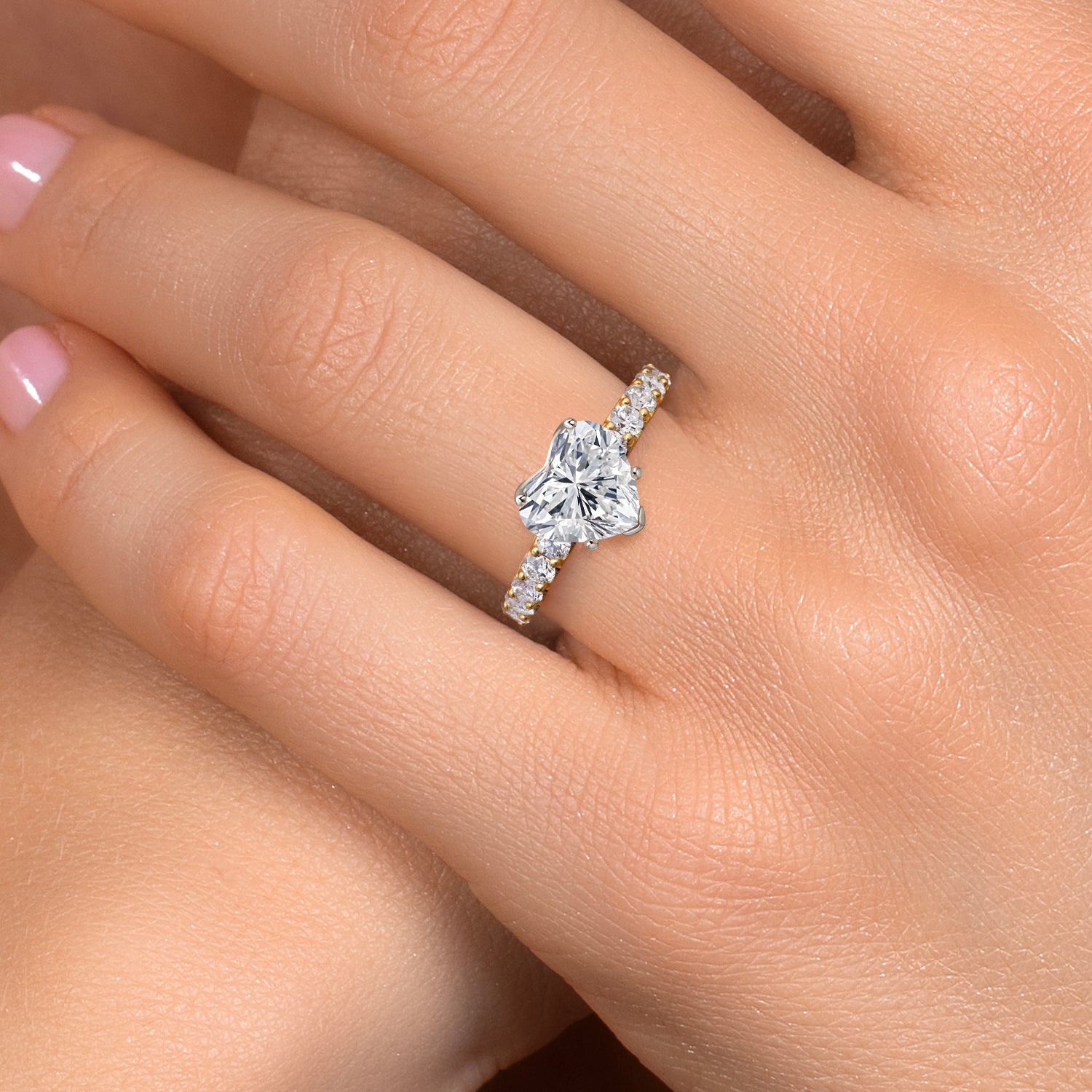 Center 3.00ct_7_Ring in 14K Two Tone Gold