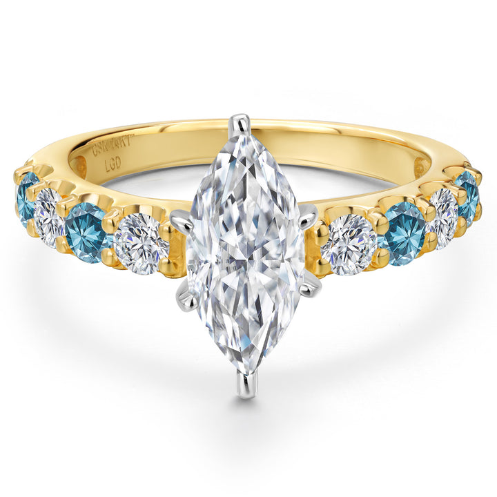 Ring in 14K Two Tone Gold