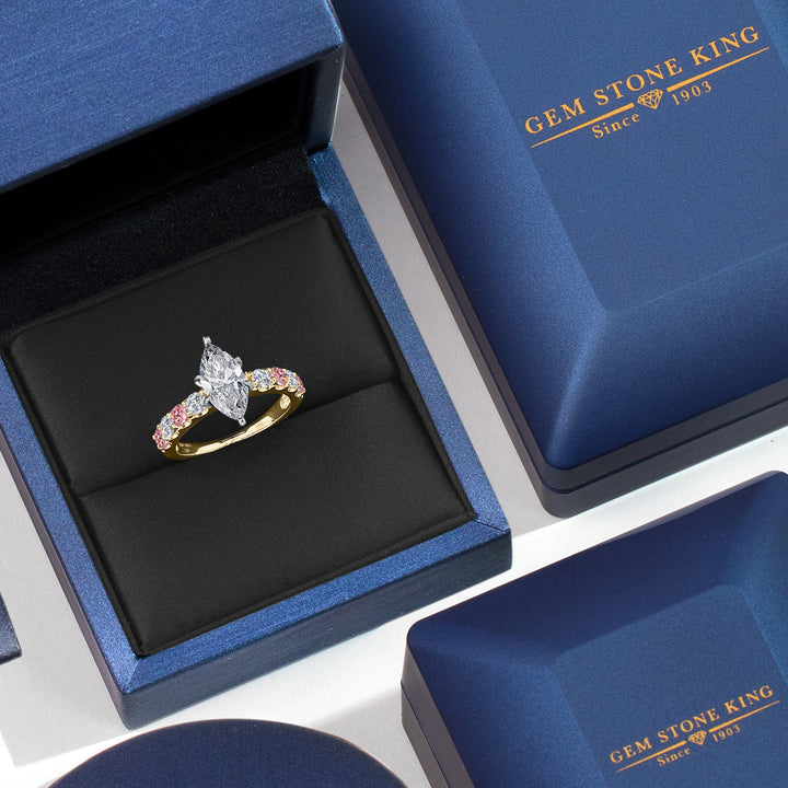 Ring in 14K Two Tone Gold