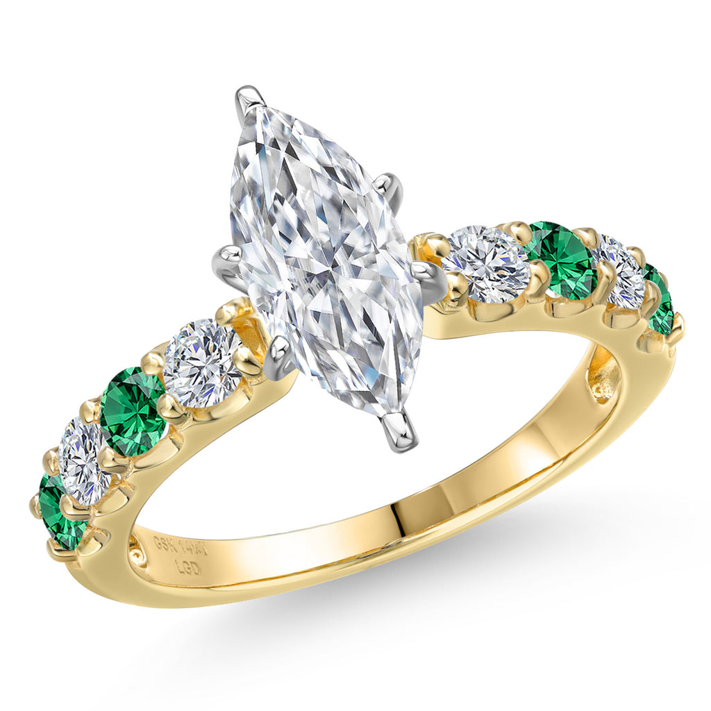 Ring in 14K Two Tone Gold