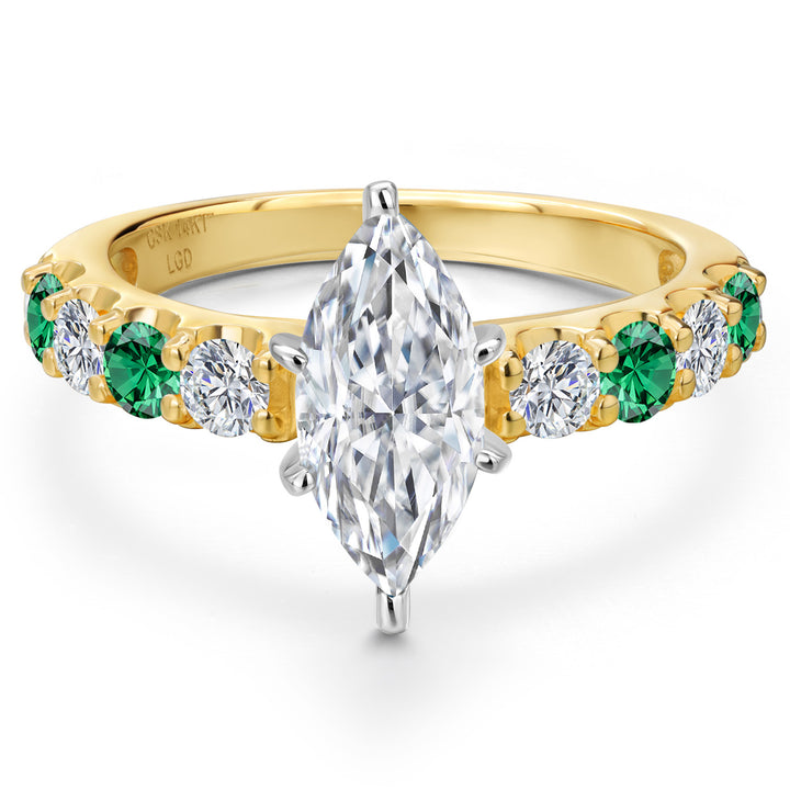 Ring in 14K Two Tone Gold