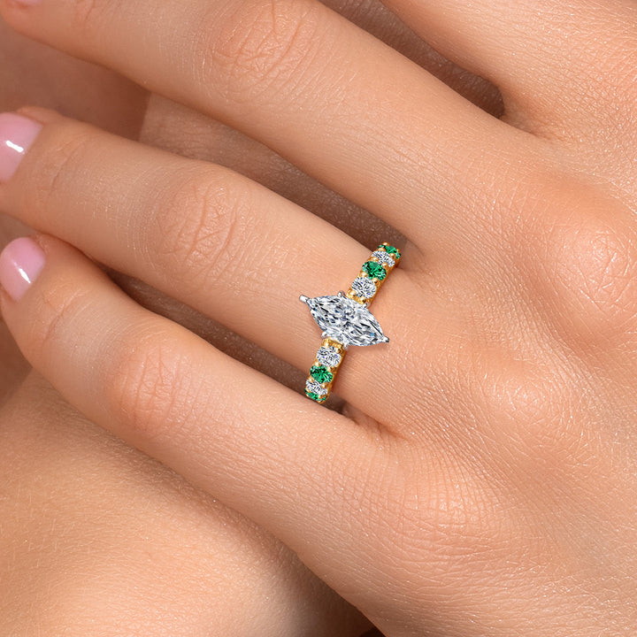 Ring in 14K Two Tone Gold