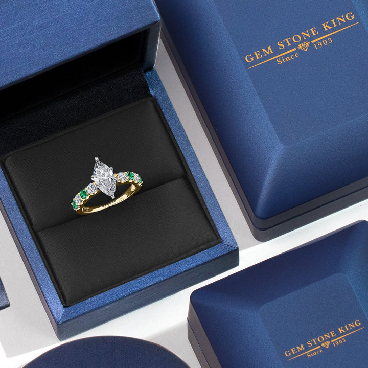 Ring in 14K Two Tone Gold