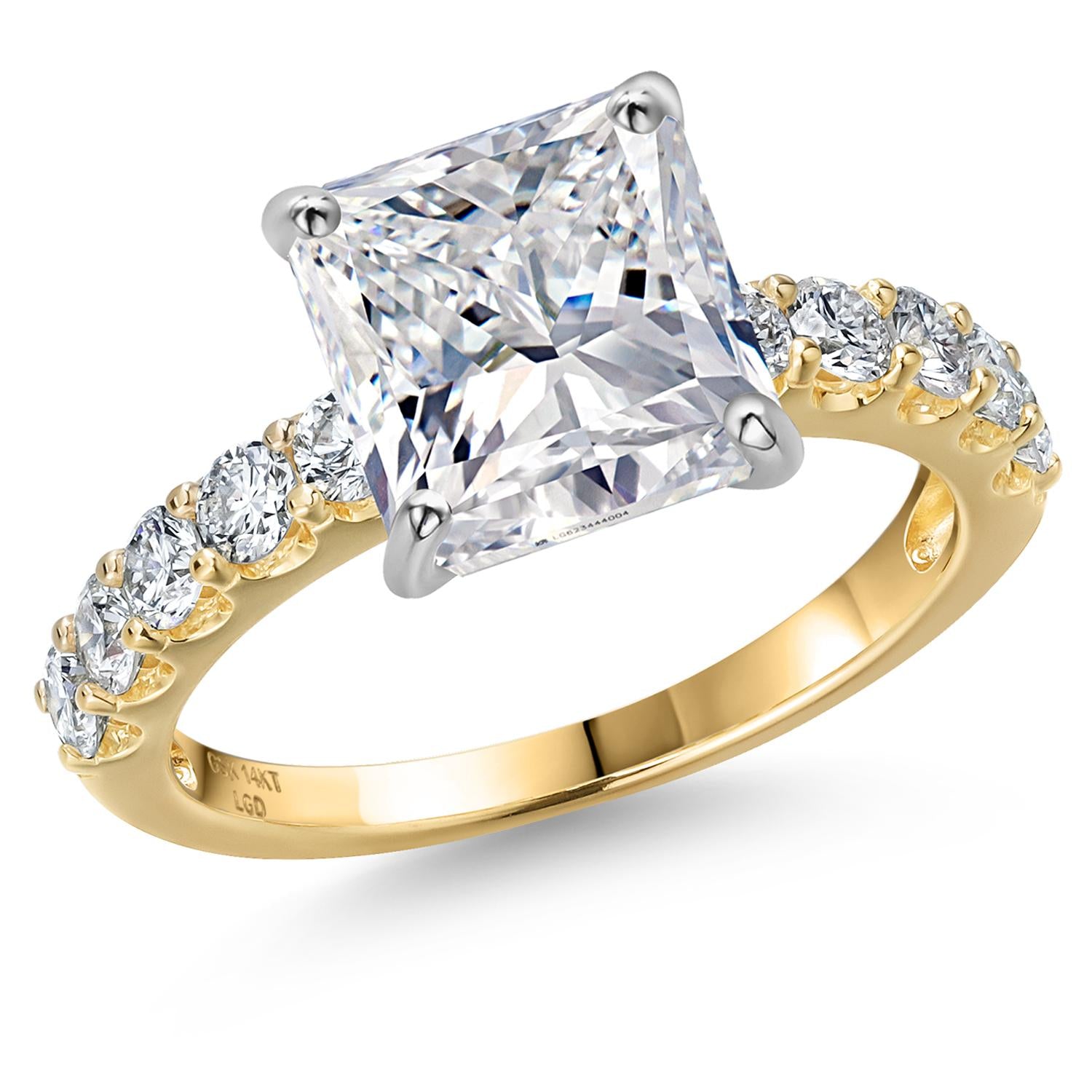 Center 5.00ct_8_Ring in 14K Two Tone Gold