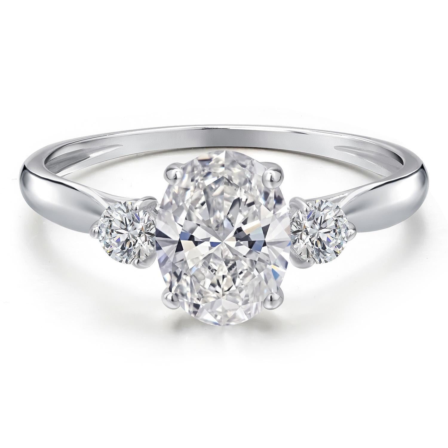 Ring in 10K White Gold