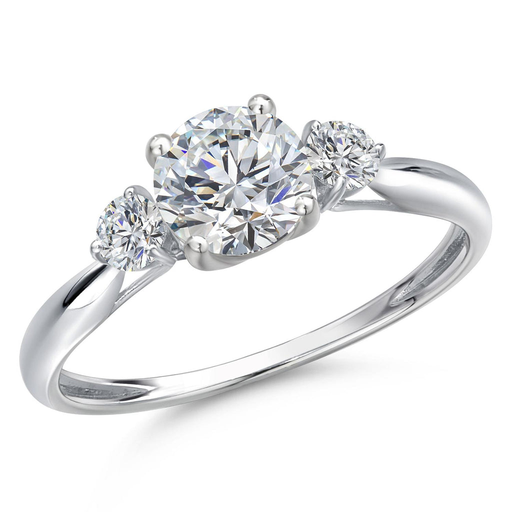 Ring in 10K White Gold
