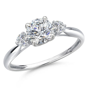 Ring in 10K White Gold