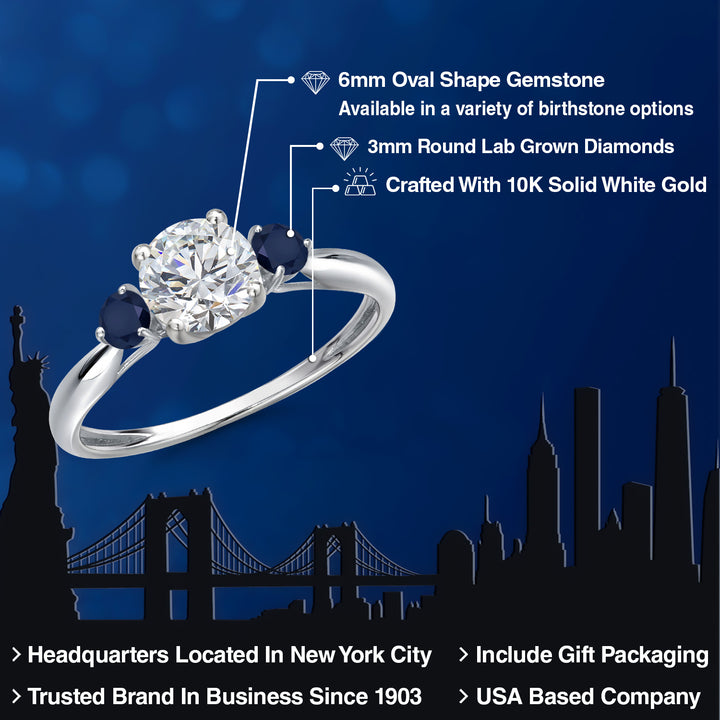 Ring in 10K White Gold