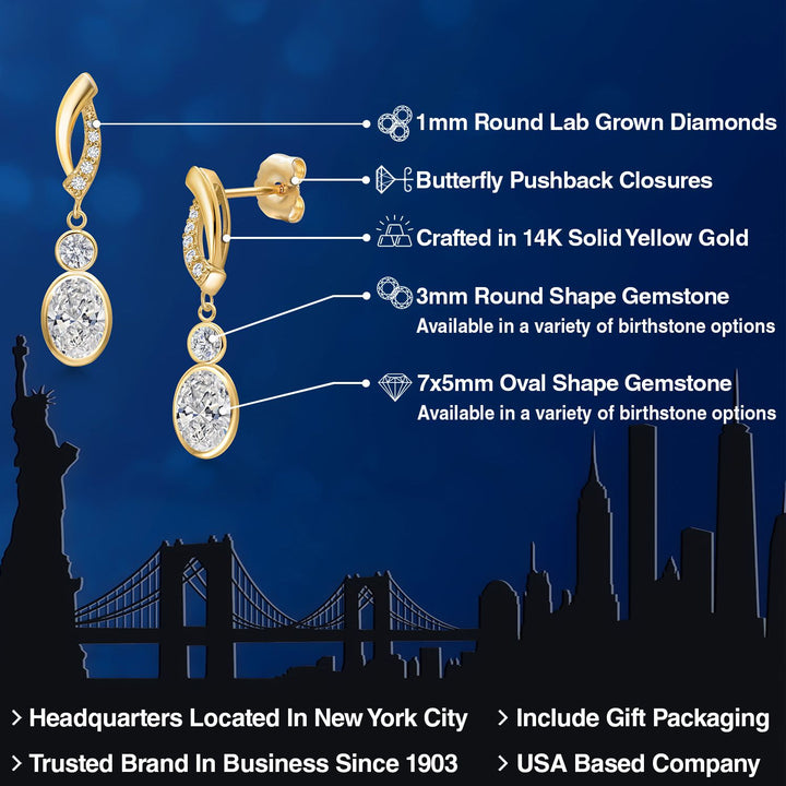 Earrings in 14K Yellow Gold
