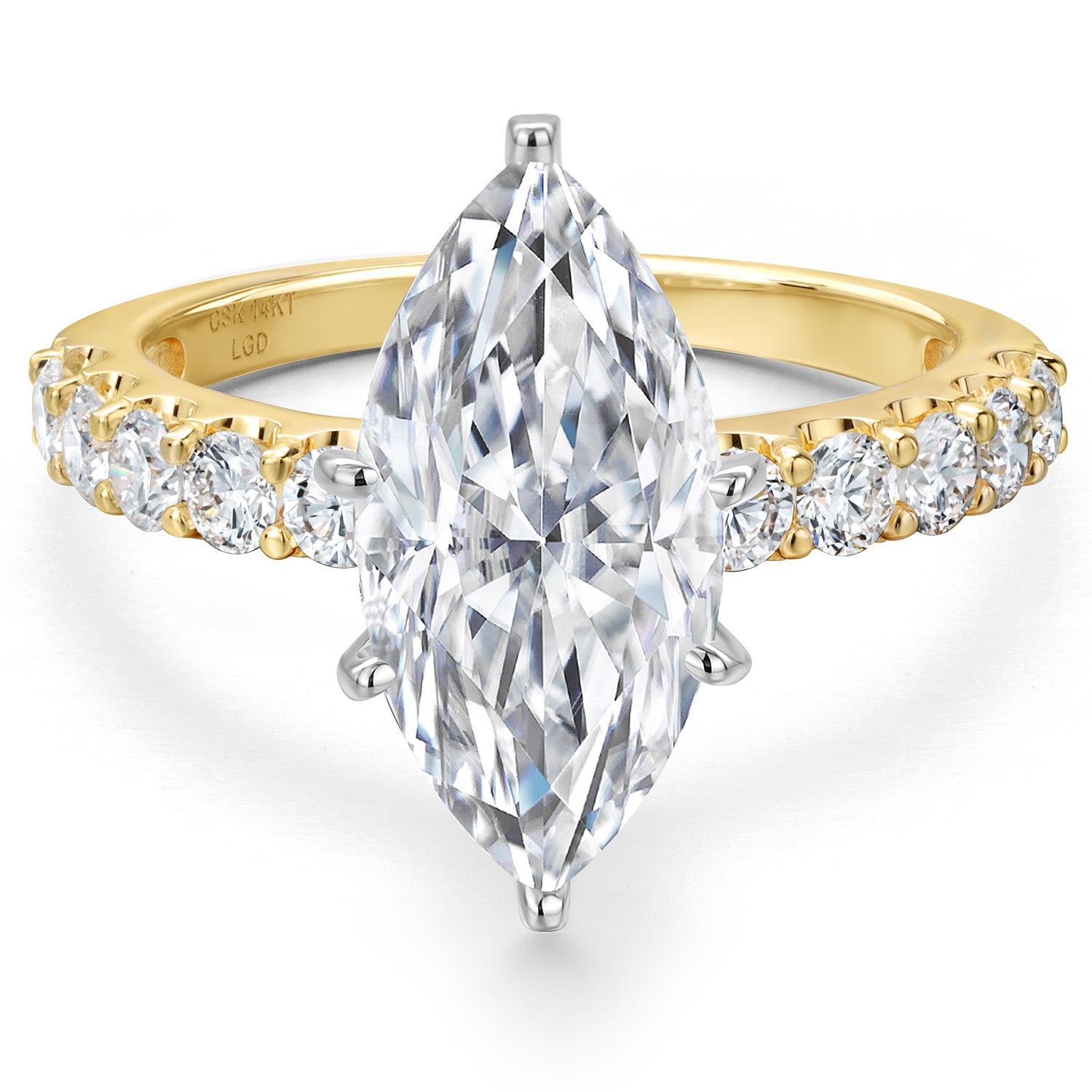 Center 3.00ct_7_Ring in 14K Two Tone Gold