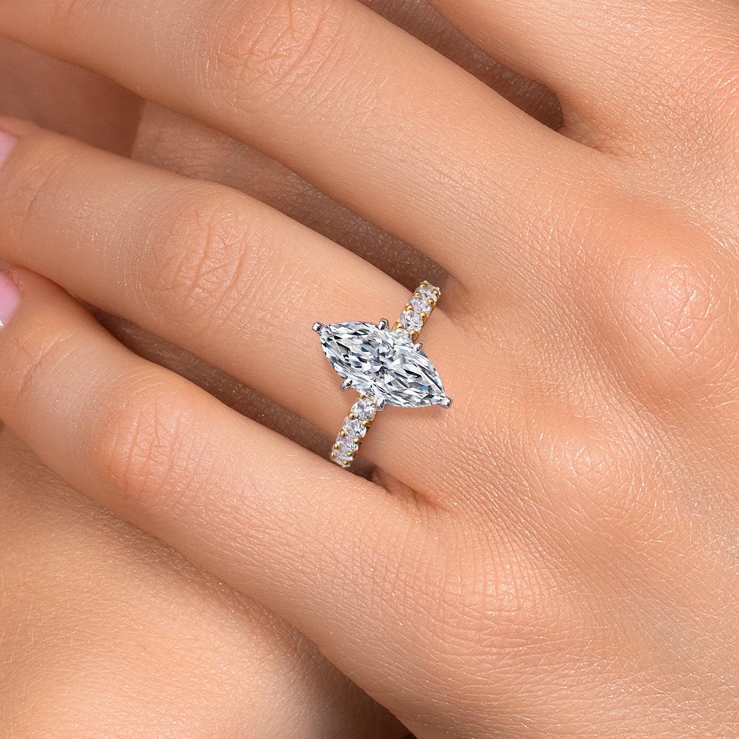 Center 3.00ct_7_Ring in 14K Two Tone Gold