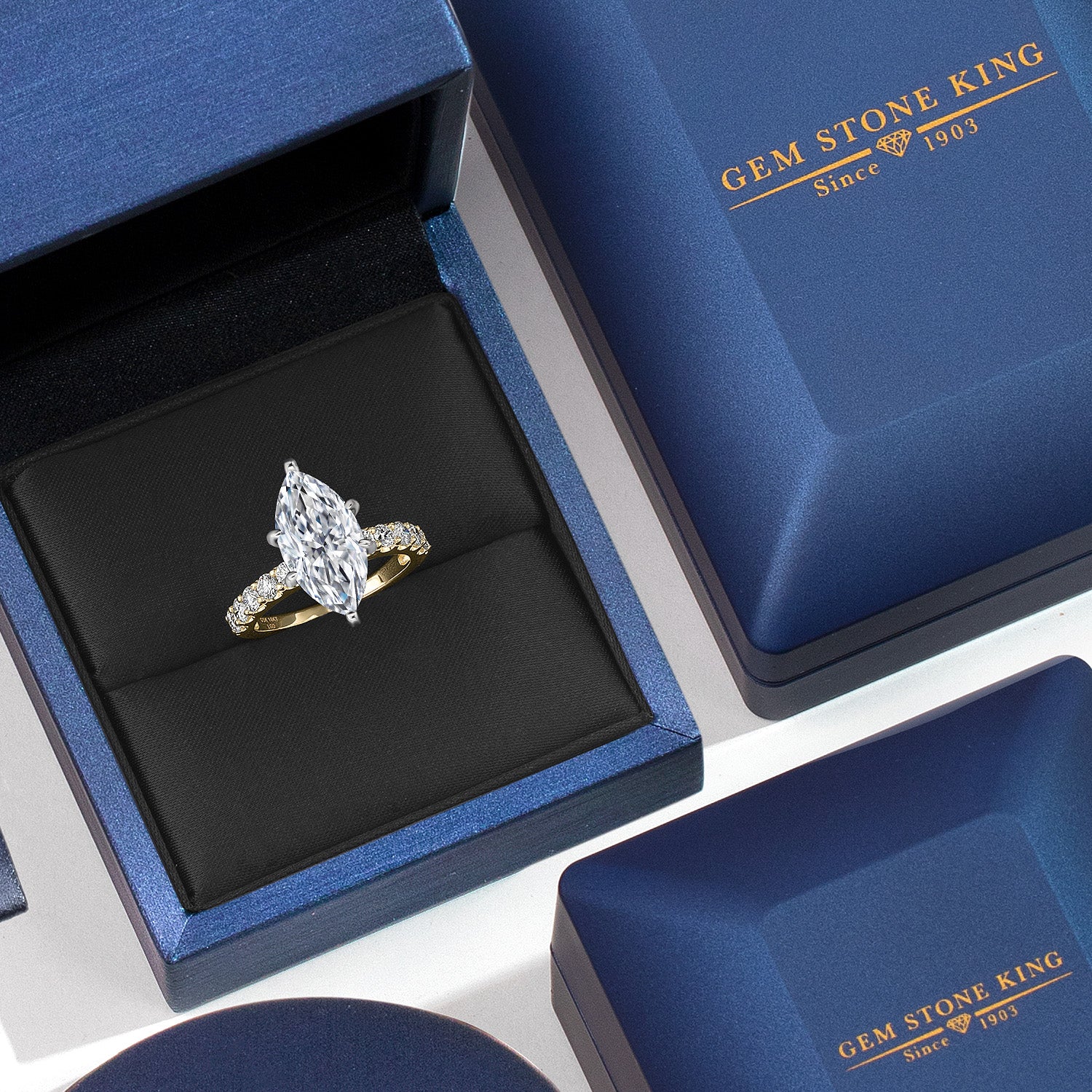 Center 3.00ct_7_Ring in 14K Two Tone Gold