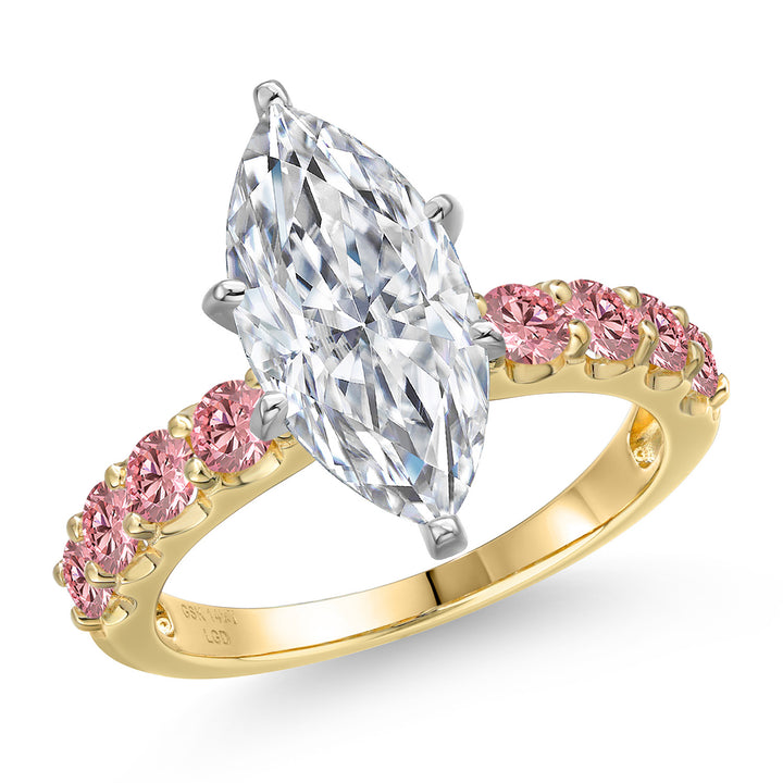 Ring in 14K Two Tone Gold