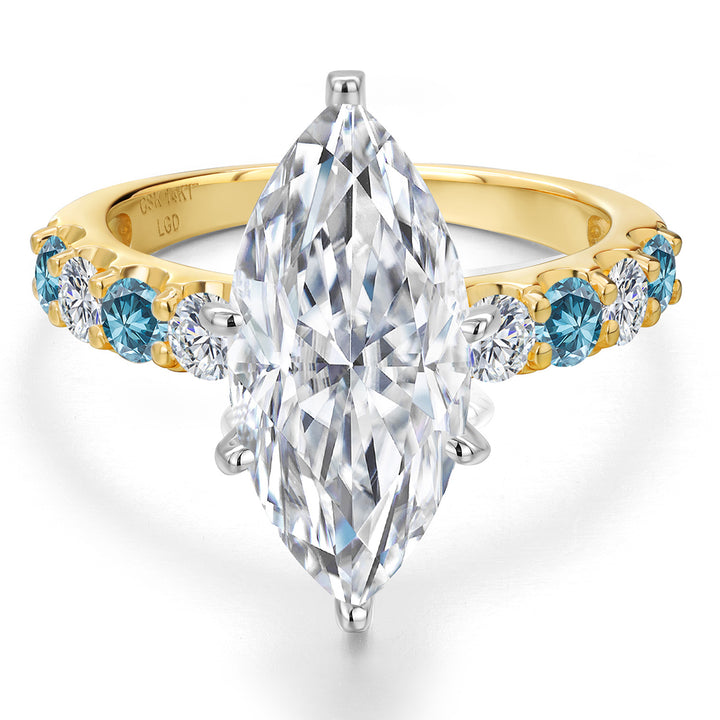 Ring in 14K Two Tone Gold