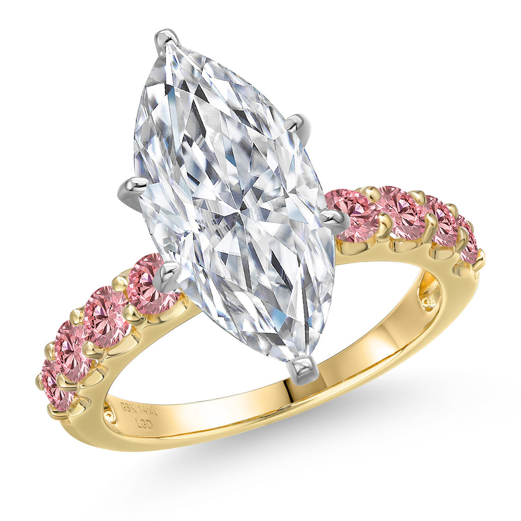 Ring in 14K Two Tone Gold