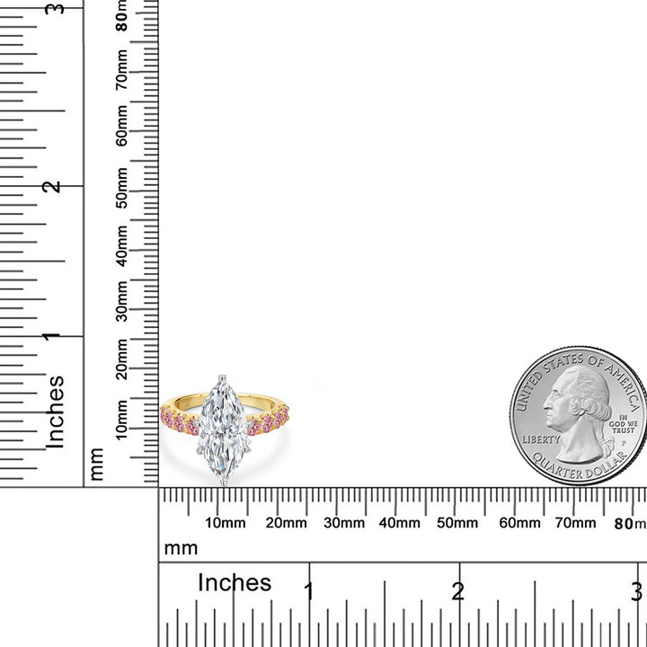 Ring in 14K Two Tone Gold