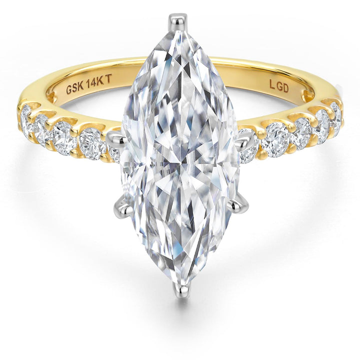 Center 4ct_Ring in 14K Two Tone Gold