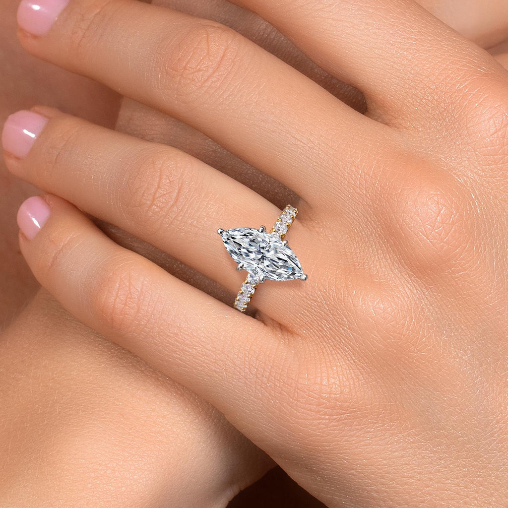 Center 4ct_Ring in 14K Two Tone Gold