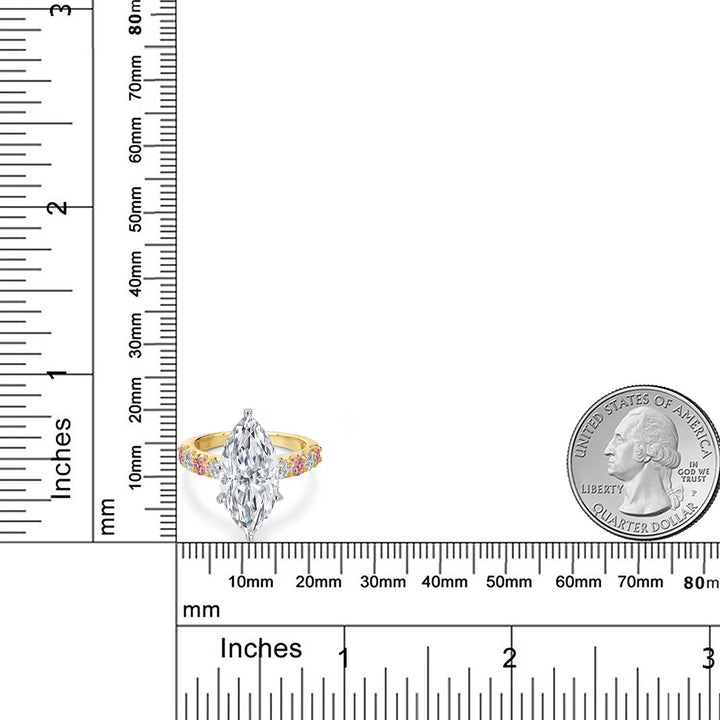 Ring in 14K Two Tone Gold