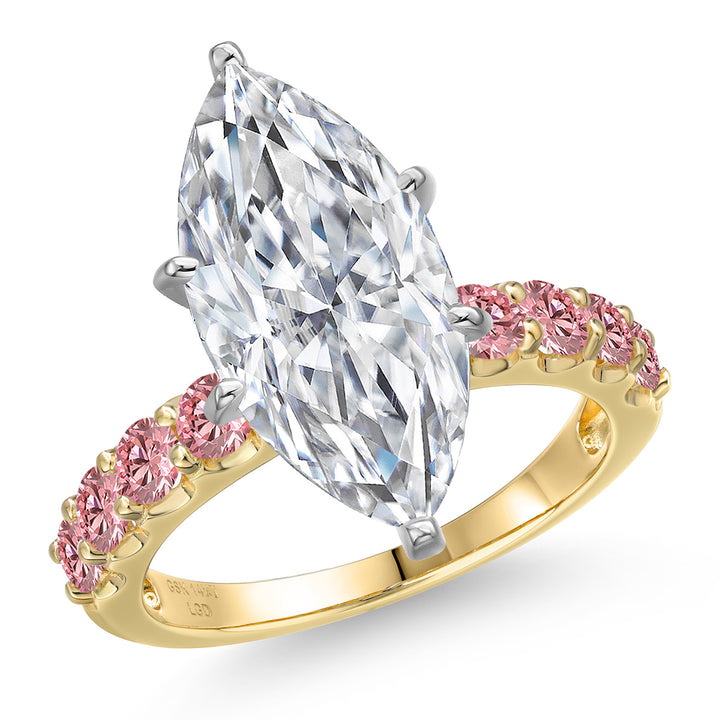 Ring in 14K Two Tone Gold