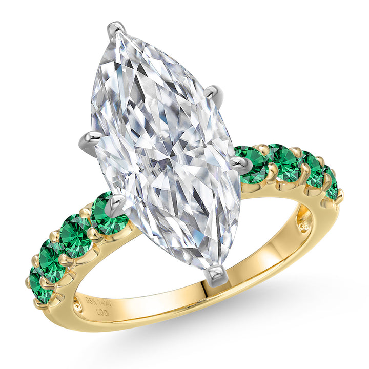Ring in 14K Two Tone Gold