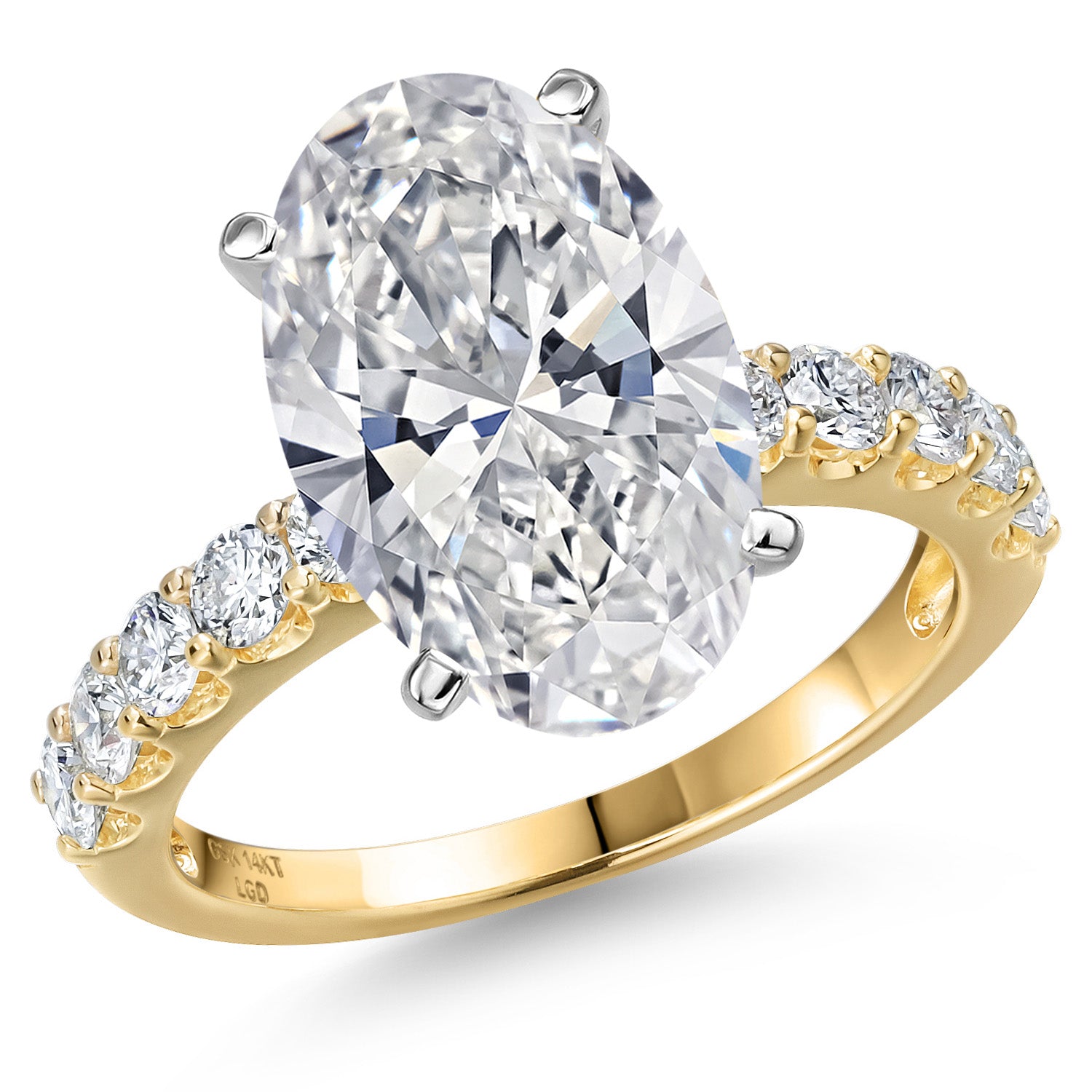 Center 5.00ct_5_Ring in 14K Two Tone Gold