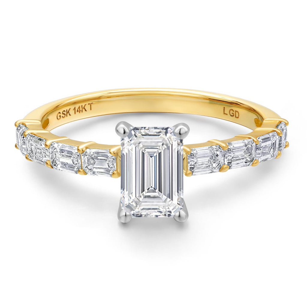 Ring in 14K Two Tone Gold