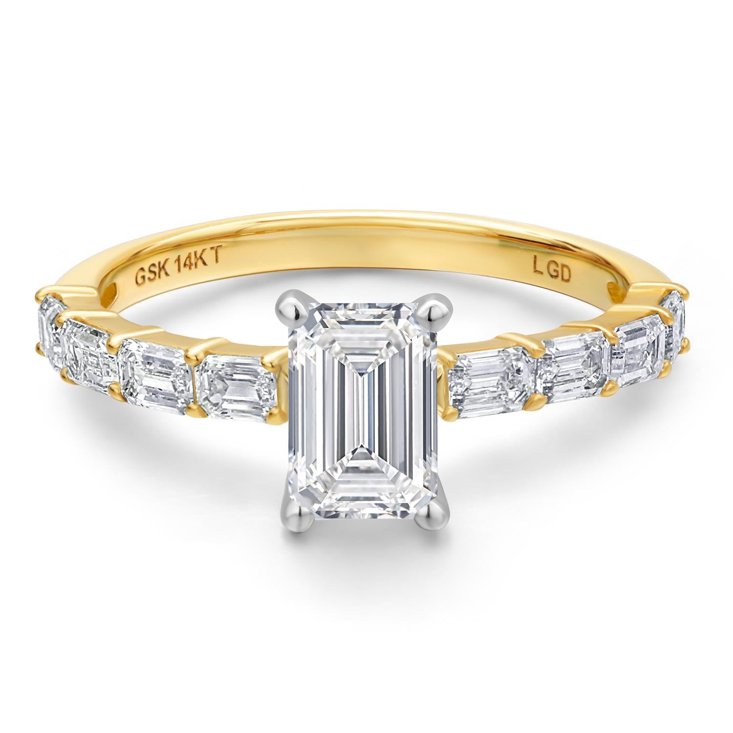 Ring in 14K Two Tone Gold