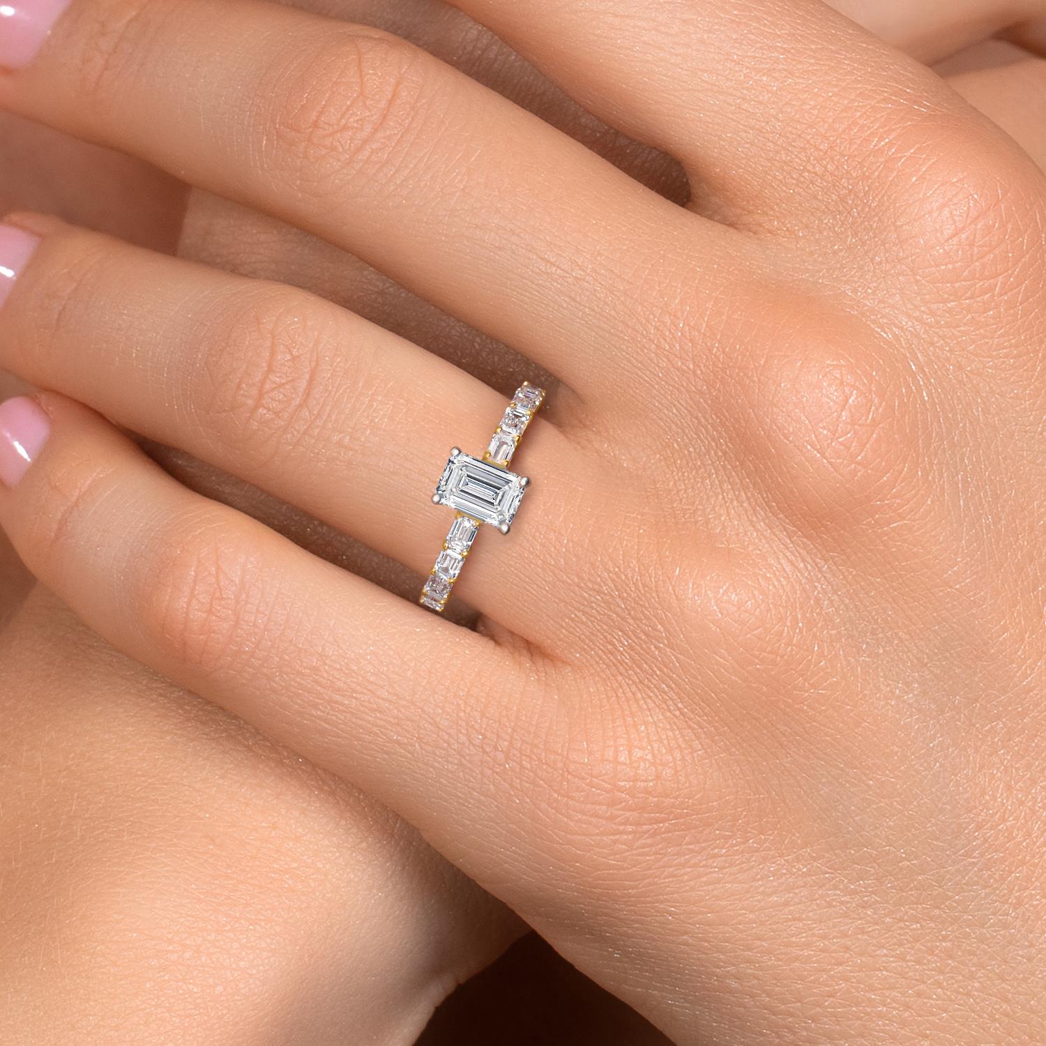 Ring in 14K Two Tone Gold