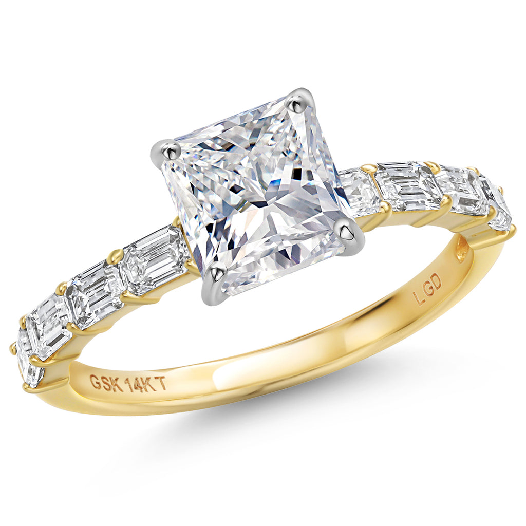 Center 2ct_9_Ring in 14K Two Tone Gold