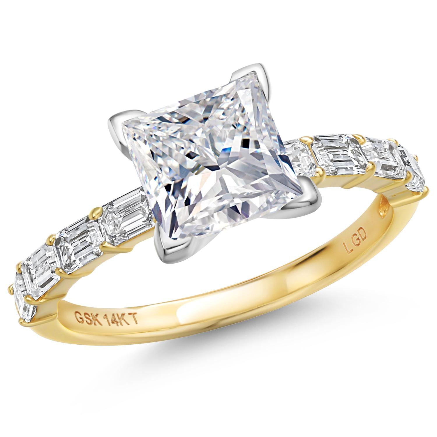 Center 2ct_8_Ring in 14K Two Tone Gold