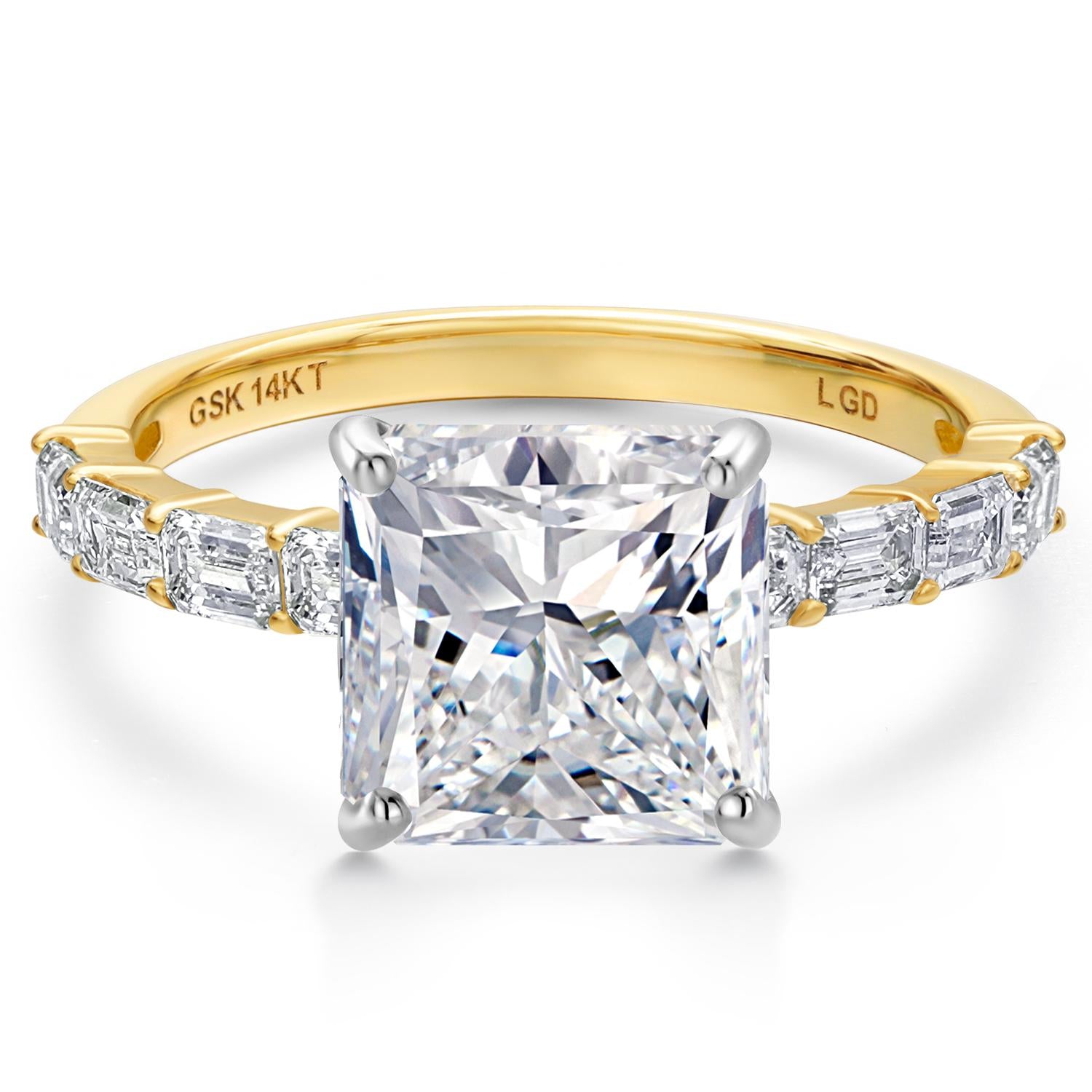 Center 5ct_Ring in 14K Two Tone Gold