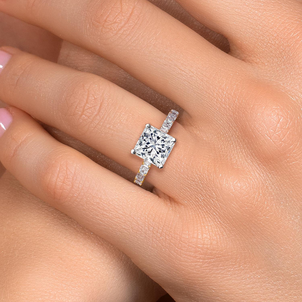 Center 5ct_Ring in 14K Two Tone Gold