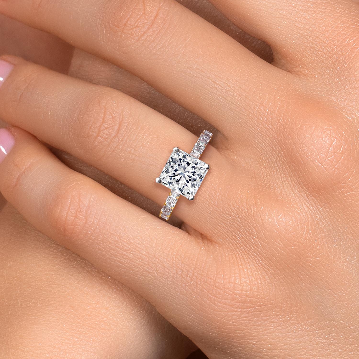 Center 5ct_Ring in 14K Two Tone Gold