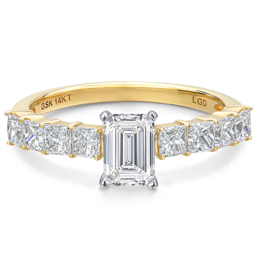 Ring in 14K Two Tone Gold