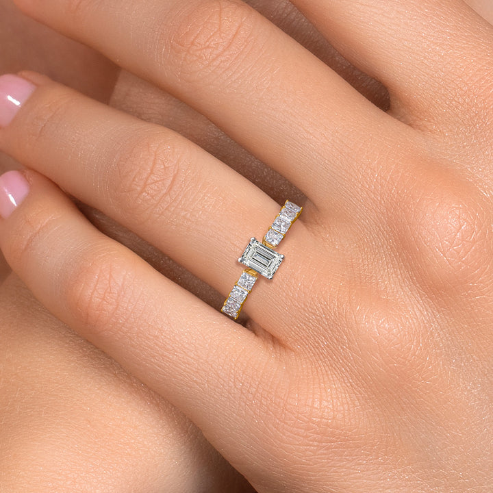Ring in 14K Two Tone Gold