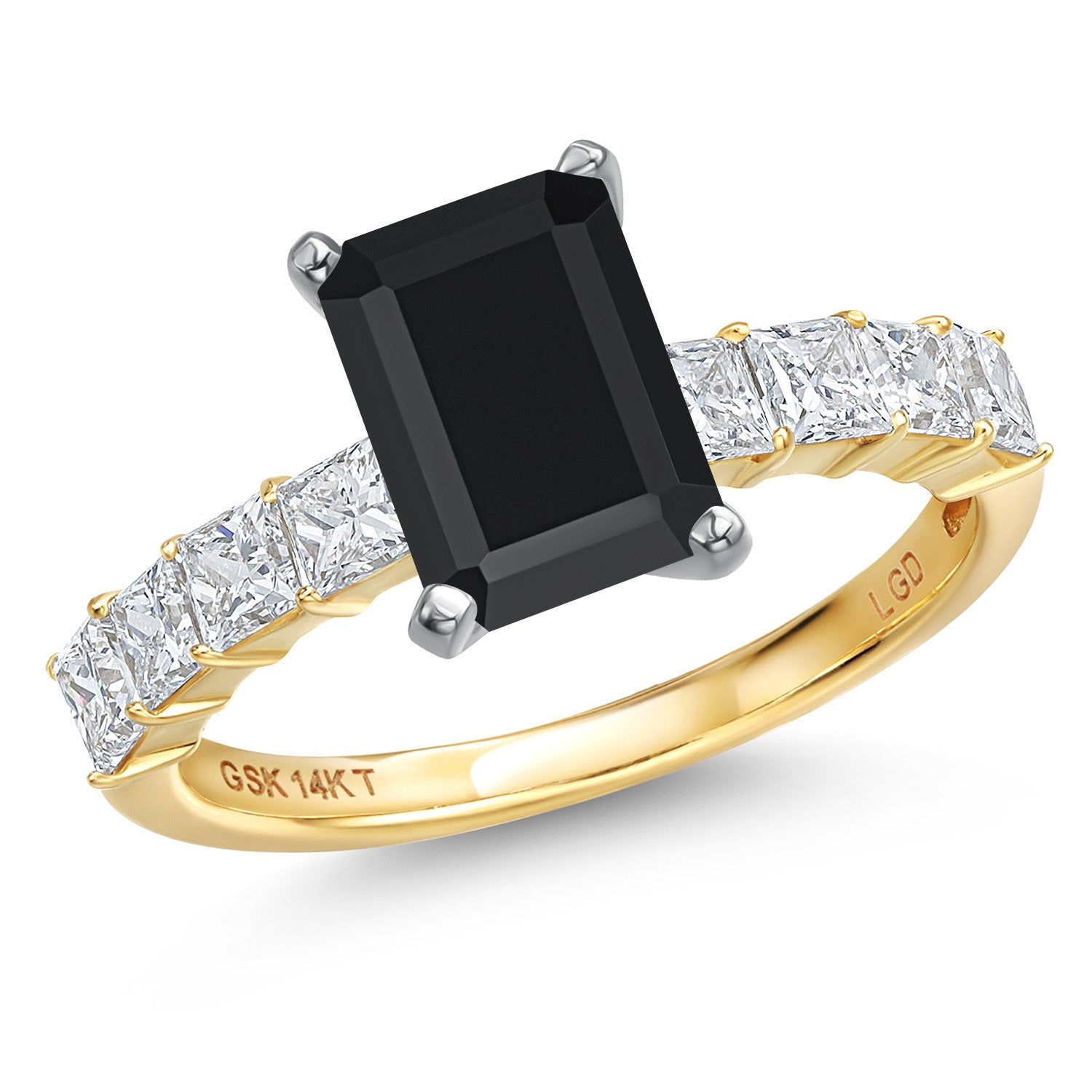 Ring in 14K Two Tone Gold