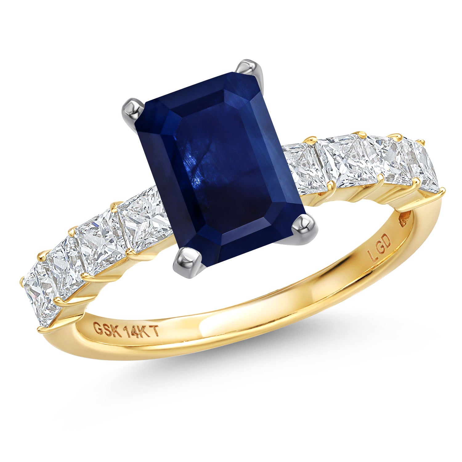 Ring in 14K Two Tone Gold