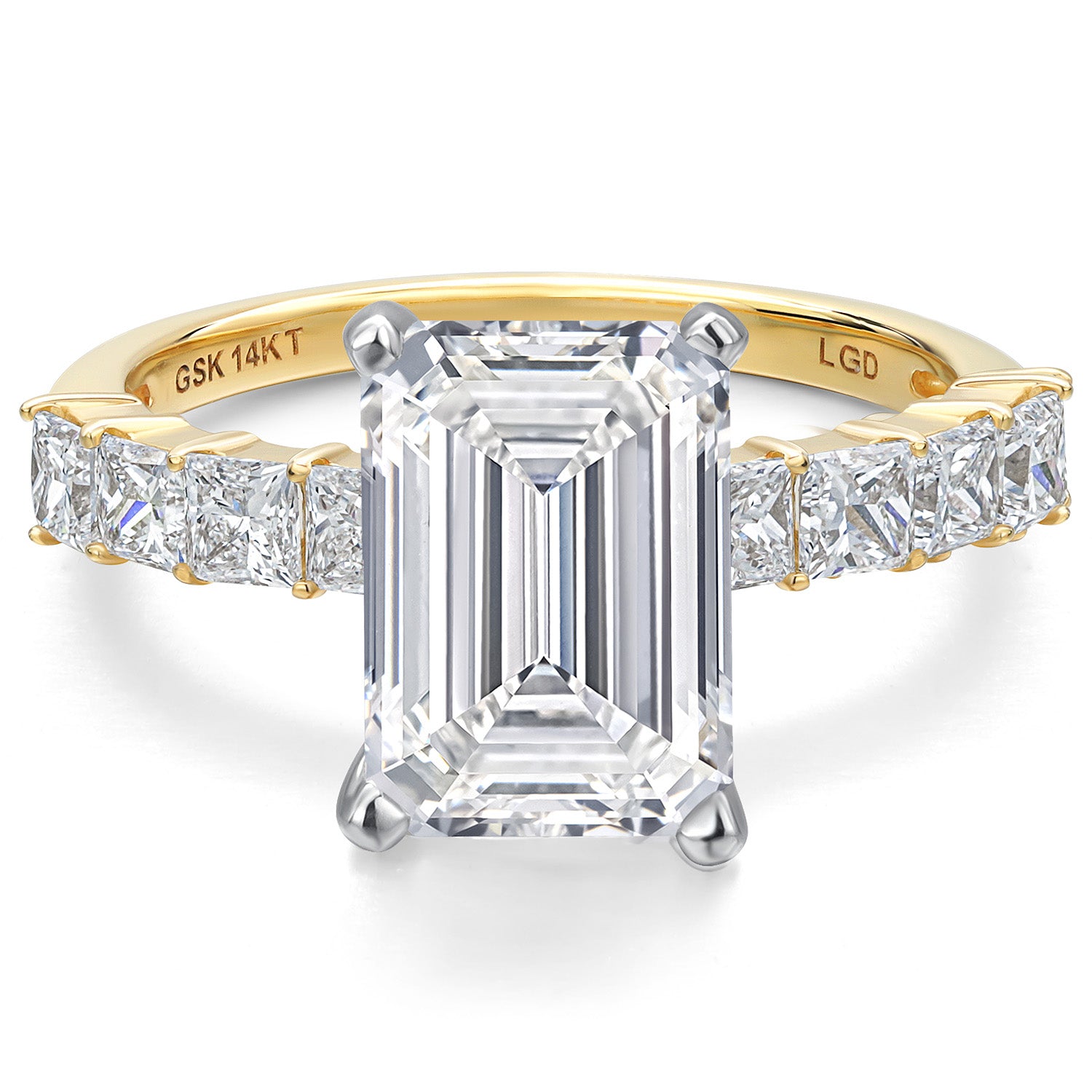 Ring in 14K Two Tone Gold