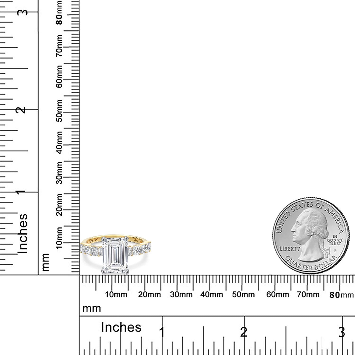 Ring in 14K Two Tone Gold