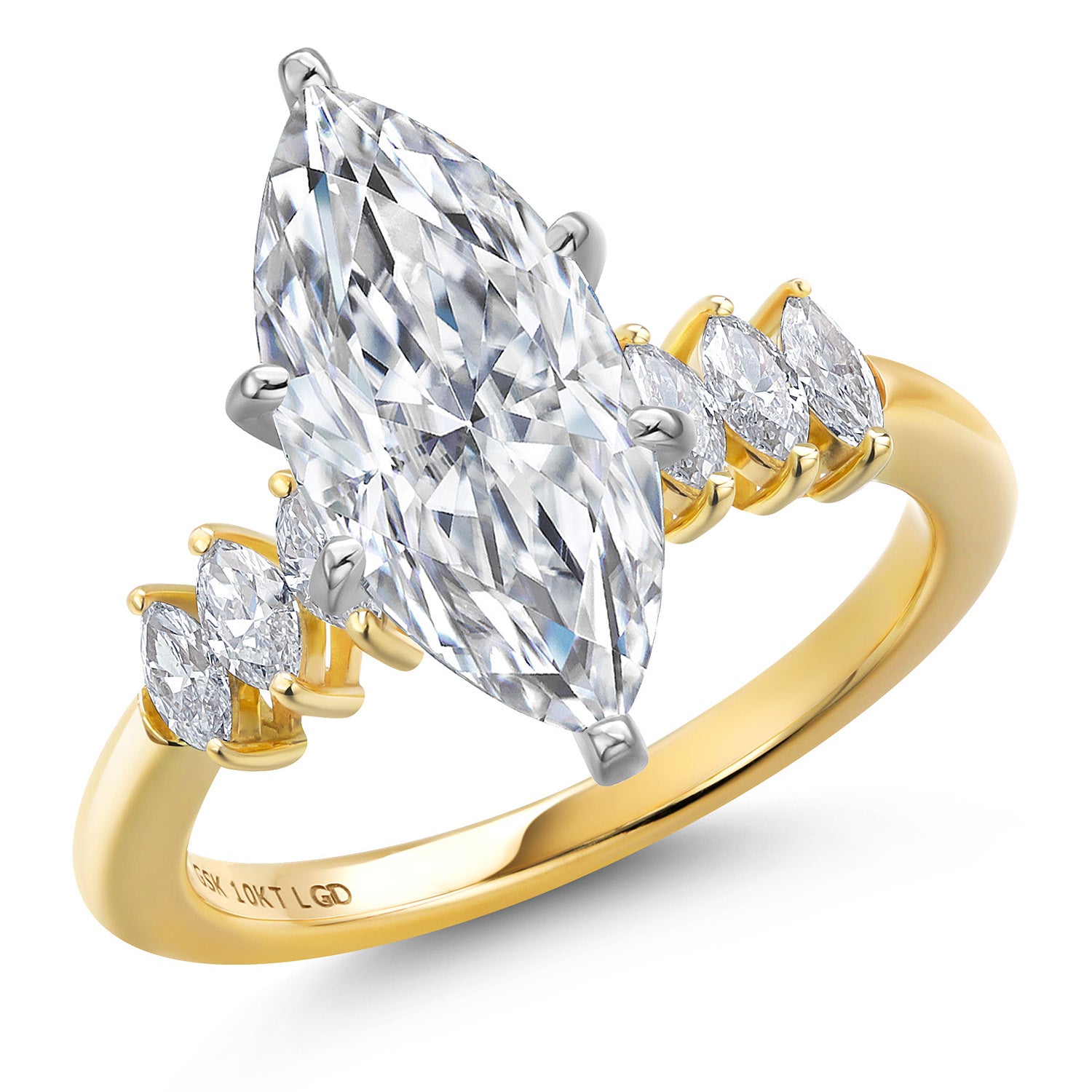 Center 3ct_9_Ring in 14K Two Tone Gold